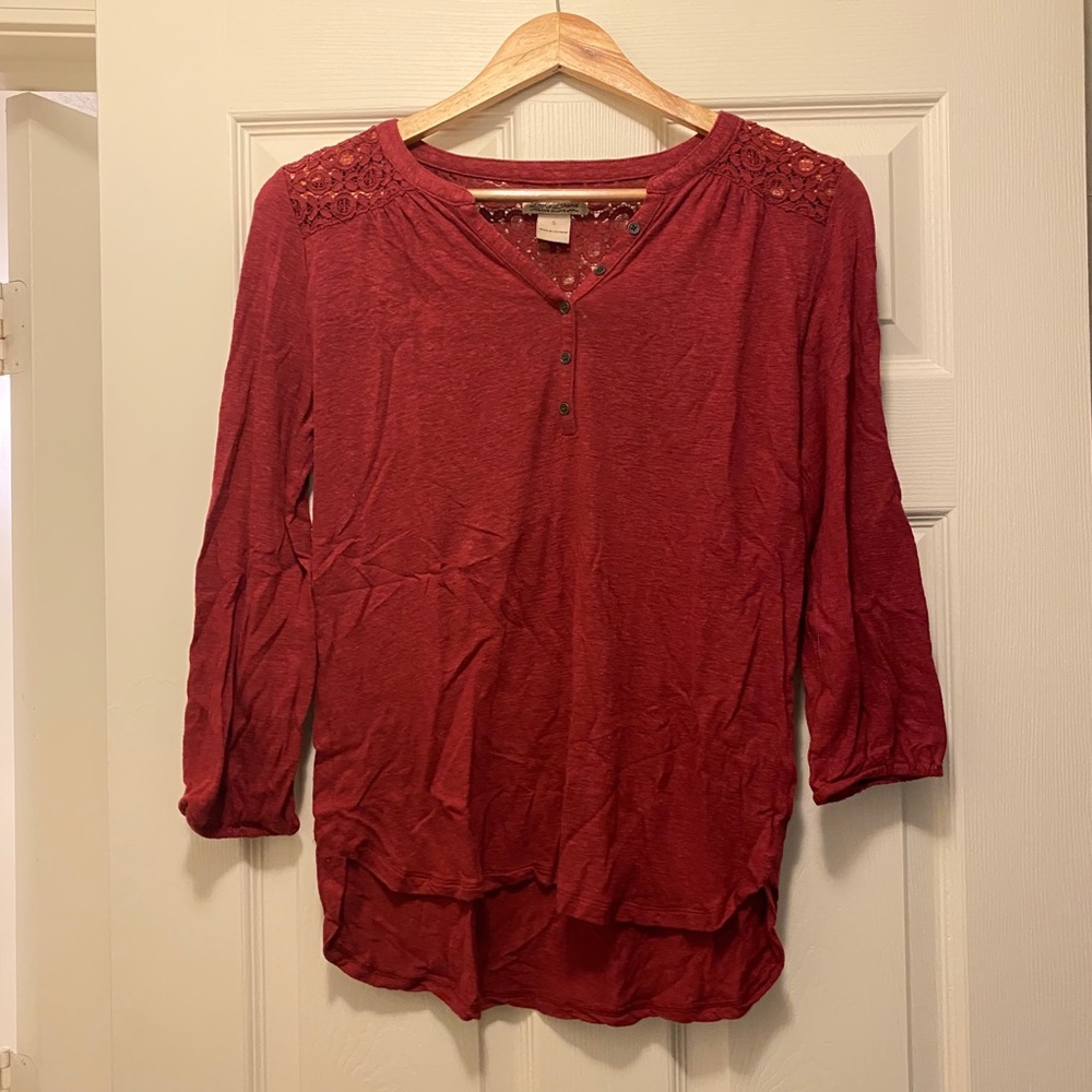 Lucky brand 3/4 sleeve blouse